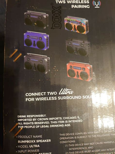 Modelo BumpBoxx Ultra Graffiti Portable Bluetooth Boombox Speaker New NIB Rare