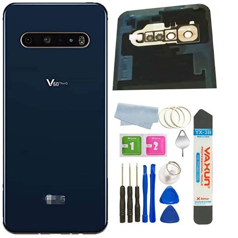 V60 5G Back Glass Housing Door with Camera Frame Lens and Sticker Pre ...