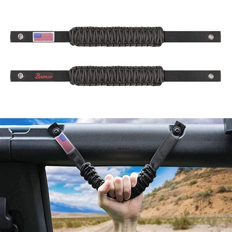 Buy boslla Roll Bar Grab Handles for Ford Bronco Accessories 2021 2022 ...