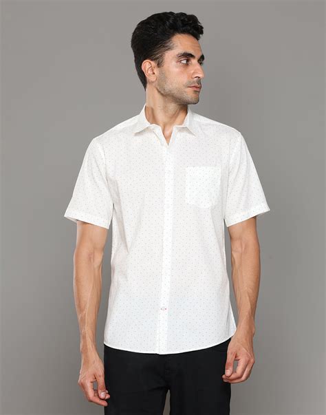 Buy Uri White Printed Short Sleeves Shirt for Men Online – Kashyap ...
