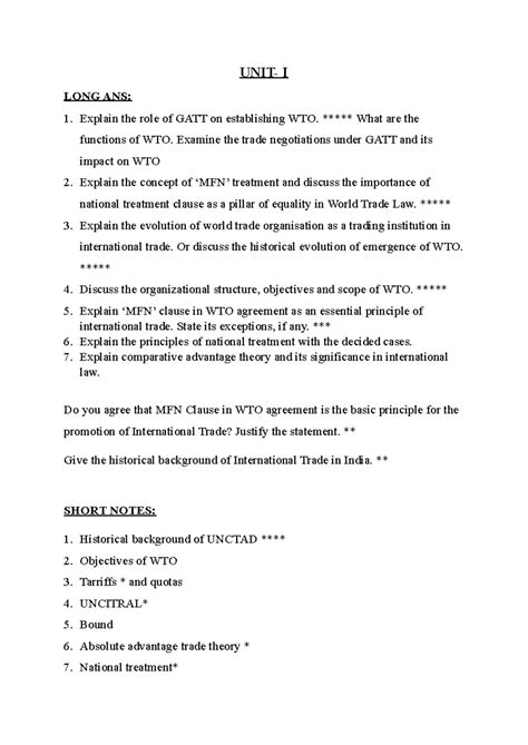 ITE-P - International trade is a method of economic interaction between ...