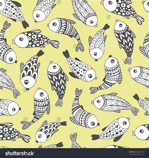 Image result for Cartoon Fish Pattern