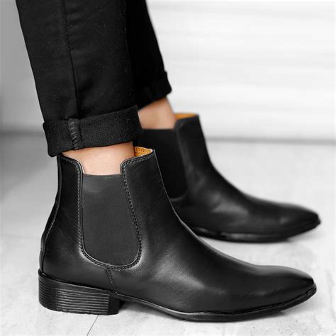 Bxxy's Faux Leather Chelsea Boots for Men – BxxyShoes