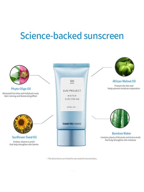 Thank You Farmer Sun Project Water Sun Cream SPF50+ PA+++ – Beautytalk.in