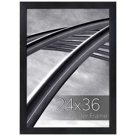 24x36 Black Picture Frame, Wall Hanging, Vertical/Horizontal Display ...