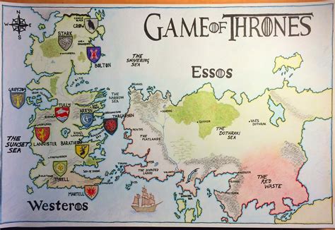 Westeros Houses Map : Political Maps of the Seven Kingdoms – IEVUO