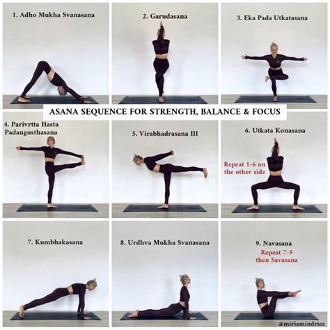 Asana sequence for strength, balance & focus Yoga Balance Poses, Yoga ...