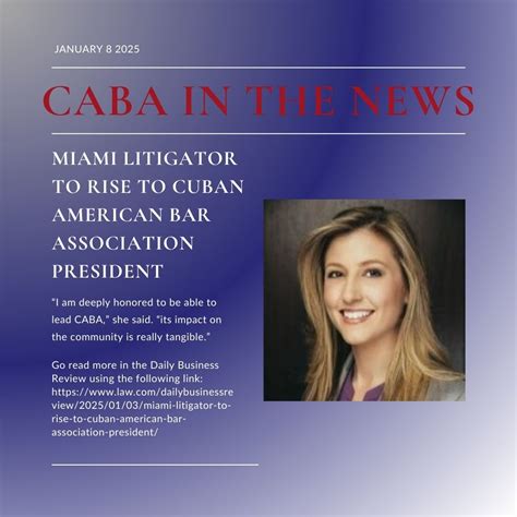 Cuban American Bar Association on LinkedIn: CABA's new President ...