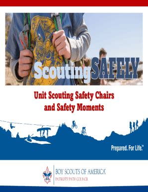 Fillable Online Unit Scouting Safety Chairs and Safety Moments Fax ...
