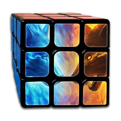 Buy Rubiks Cube by DAIYU Ice Wolf VS Fire Wolf 3x3 Smooth Magic Square ...