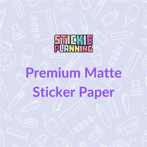 Image result for Matte Sticker Paper