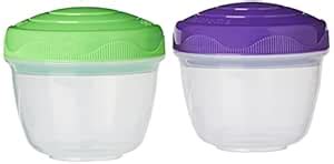 Buy Sistema 21466ZS Plastic Containers - 5 oz, 2 Pieces, Assorted ...