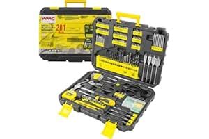 Buy WMC 201-Piece Tool Set – Professional Mechanic Kit with Sockets ...