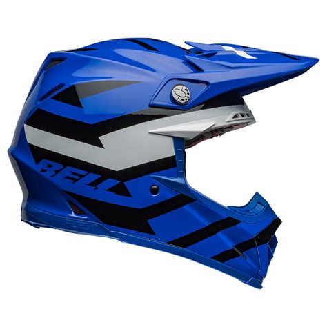 Bell Moto-9S Flex Banshee Blue White Helmet