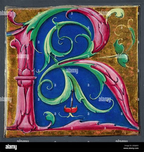 Illuminated Manuscript Letters R