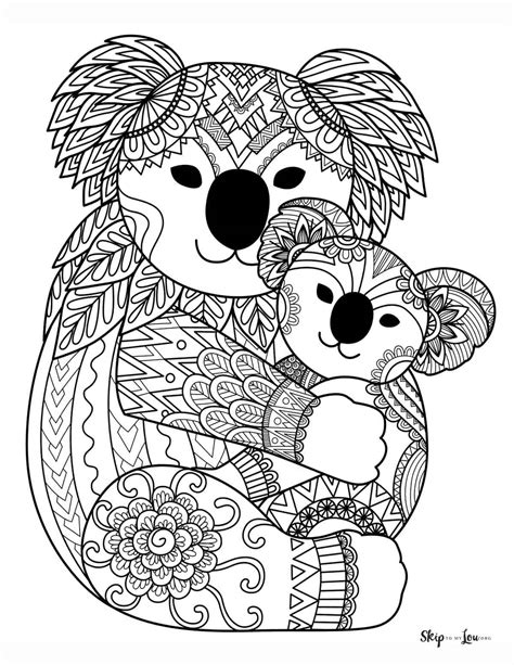 Printable Koala Coloring Pages - Printable New Year Banners
