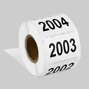 Tuco Deals 1.5" x 1" Inch Large Number Square White/Black Consecutive ...