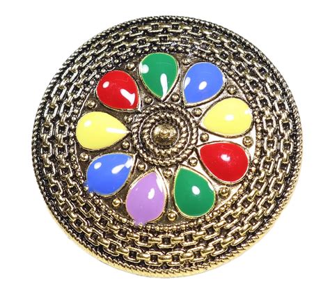 Buy IndiaDilse karvaChuth Special Multi Color Ring in Copper for Women ...