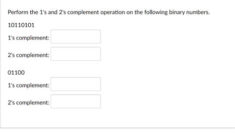 Image result for Subract the Fallowing Decimal Numbers Using 1s Complement