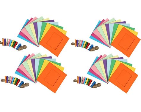 Anirdesh Pack of 10PCs Paper Picture Frames 4x6, DIY Cardboard Photo ...
