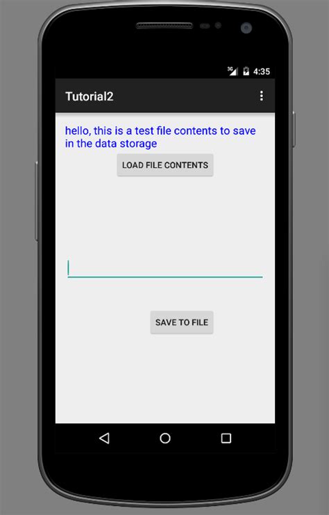 Android Studio Save File to Internal Storage 的图像结果