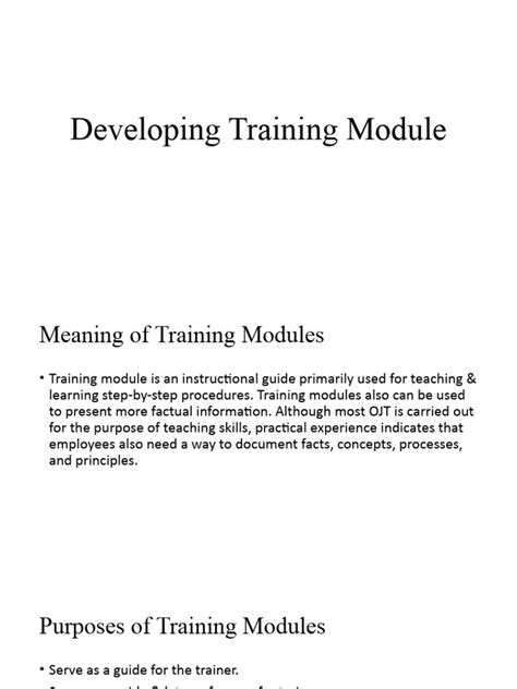 Image result for Developing Training Modules