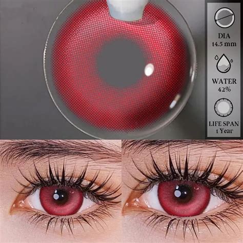 Image result for Red Color Contact Lenses