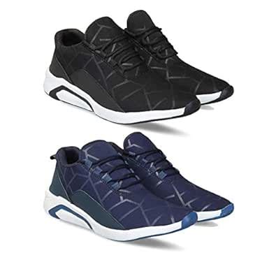 Buy ZENWEAR Men's Running Shoe (Set of 2 Pairs) Multicolor at Amazon.in