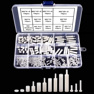 YIXISI 220 PCS M2 Male Female Nylon Hex Spacer India | Ubuy