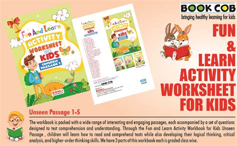 Fun And Learn Activity WORKBOOK For Kids Unseen Passage 1 : Jaspreet ...