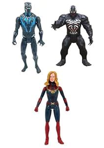 Buy KHILONA WAALA Black Panther Venom & Captain Marvel Superheroes Toys ...