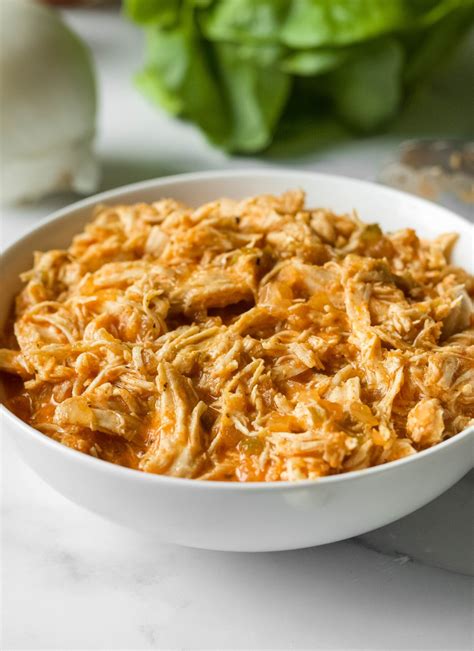 Shredded Slow Cooker Buffalo Chicken - A Flavor Journal