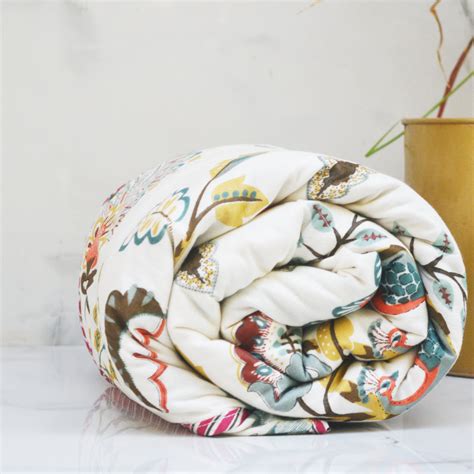 Pride of peacock All over Printed Double Reversible Dohar – Saga Jaipur