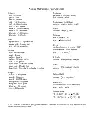 Image result for Math 31 Formula Sheet
