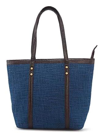 Buy NEPRI Vegan Leather Handmade Bag For Women | Trendy Laptop Tote Bag ...