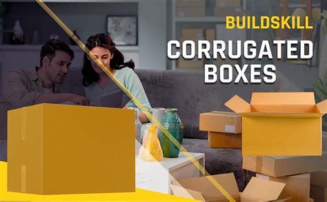 Buildskill Cardboard Box for Packing, Packing Material, 3 Ply 12"X10"X8 ...