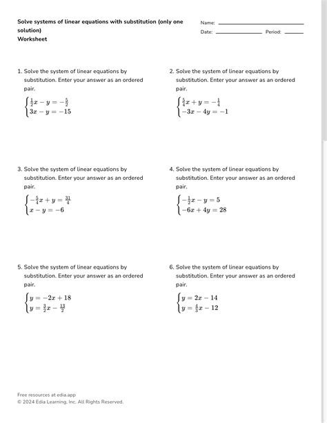Image result for Substitution Math Problems Worksheet
