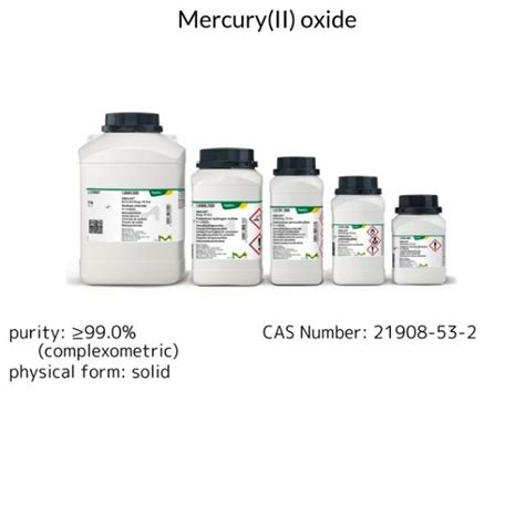 Mercury(II) oxide, 50 g (1044660050) | MilliporeSigma® (Sigma-Aldrich)