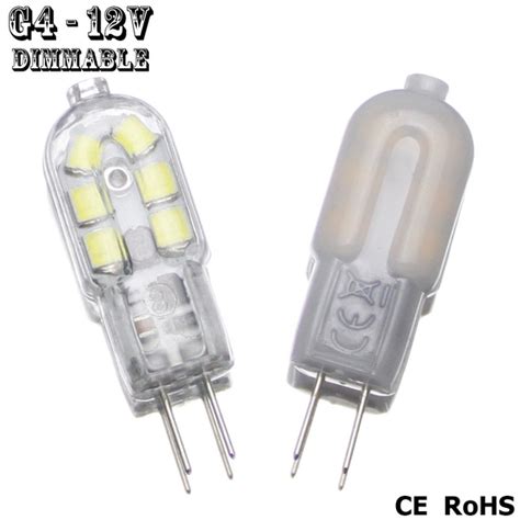 10PCS/Mini G4 LED Lamp 3W AC/DC 12V SMD2835 Lampada LED G4 Bulb Milky ...