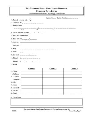 Image result for Personal Data Entry Form