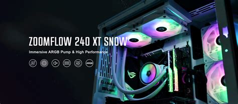 Tản Nhiệt Nước AIO ID-Cooling ZoomFlow 240-XT Snow ARGB