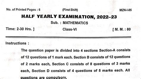 Image result for Question 6 Math