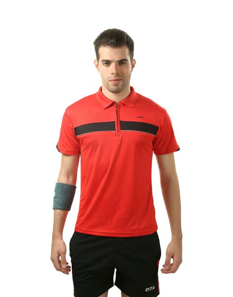 STAG GLOBAL Stripe Men's Athletic Fit Polo T-Shirt | Solid Sportswear ...