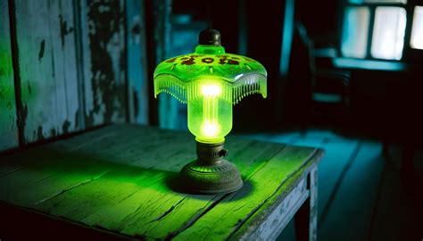 Glowing Charm of History: Uranium Glass Lamps – Antique Answers