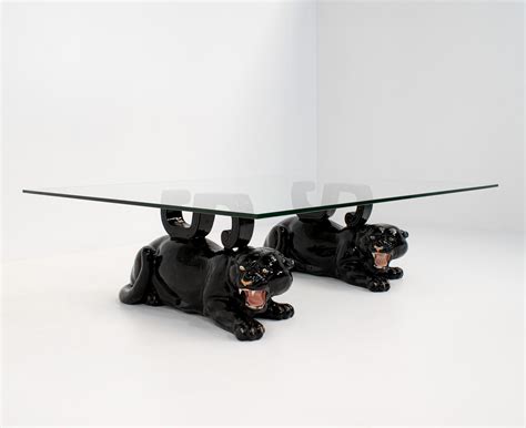 Glazed Terracotta Panther Coffee Table, 1970s | #185386