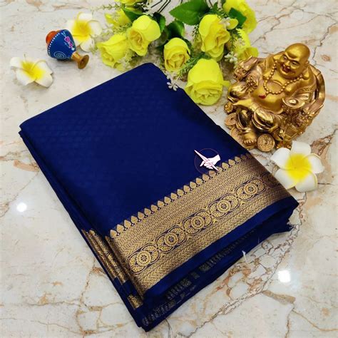 Classic Mysore Pure Silk Saree In Light Purple Plain Look With Minimal ...