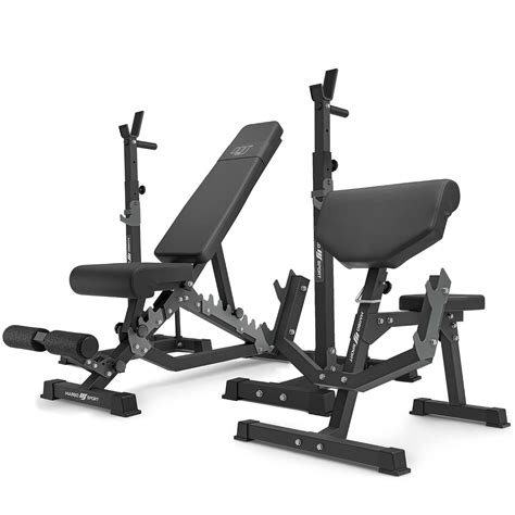 Allenamento Schiena GORILLA SPORTSu00ae Panca Per Bicipiti - Regolabile In 5 Livelli Di Altezza Panca Palestra Con Bilanciere - 6