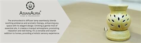 Asian Aura Handcrafted Ceramic Electric Round Shaped Aroma Diffuser Oil ...