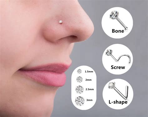 Nose Piercing Ring Types