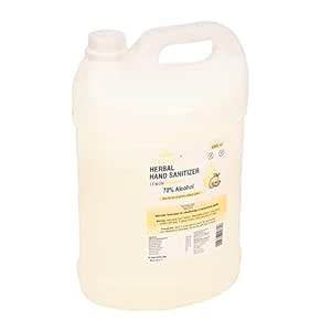 Sani-Fast Herbal Hand Sanitizing Liquid – 5000 ml (Lemon) : Amazon.in ...